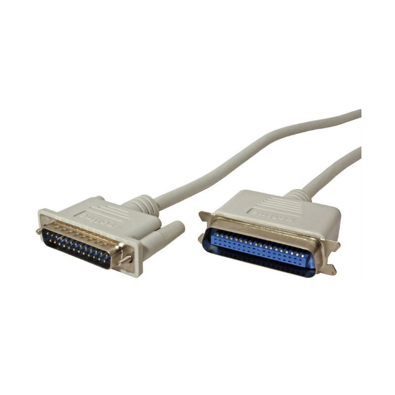 Roline paralelni printer kabel, DB25 - C36, M/M, 1.8m sivi-0