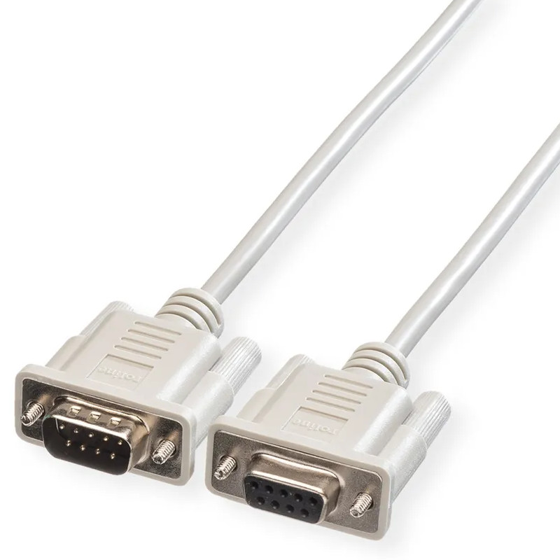 Roline serijski kabel DB9 M/F, 3.0m sivi-0