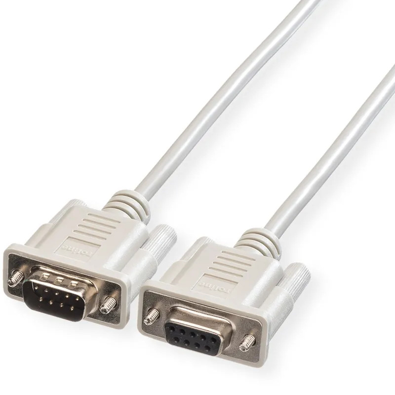 Roline serijski kabel DB9 M/F, 6.0m sivi-0