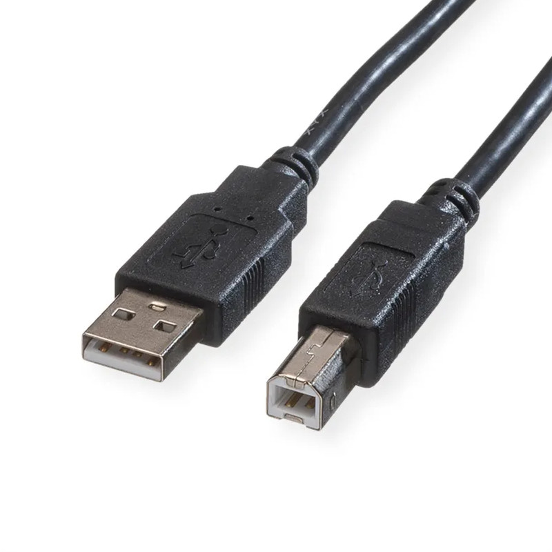 Roline USB2.0 kabel TIP A-B M/M, 1.8m crni-0