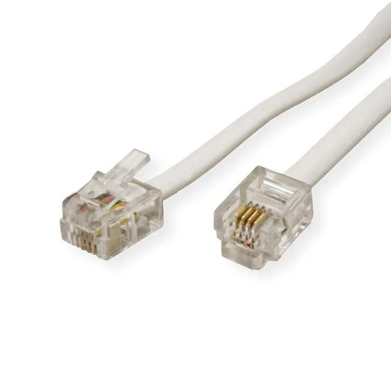 Roline RJ12 (6P4C) telefonski kabel, 15m-1