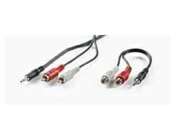 Roline VALUE kabel 3.5mm (M) - 2×chinch (M), 5.0m