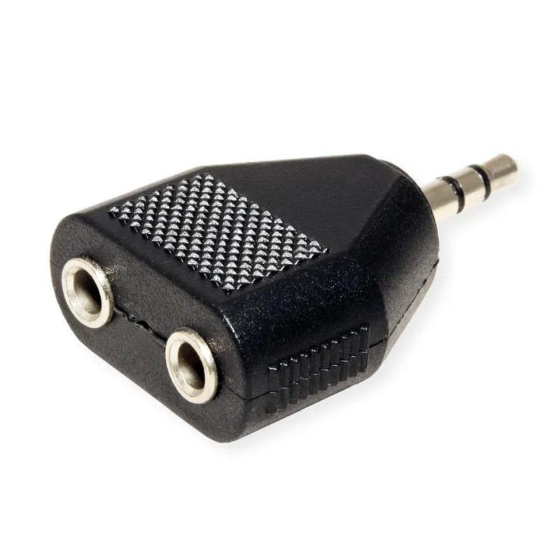 Roline VALUE adapter 1×3.5mm - 2×3.5mm, M/F-1