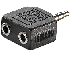 Roline VALUE adapter 1×3.5mm - 2×3.5mm, M/F-0