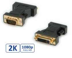 Roline adapter DVI-I (24+5) - VGA, F/M-0