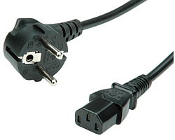 Roline naponski kabel, ravni IEC320 C13, 1.8m crni