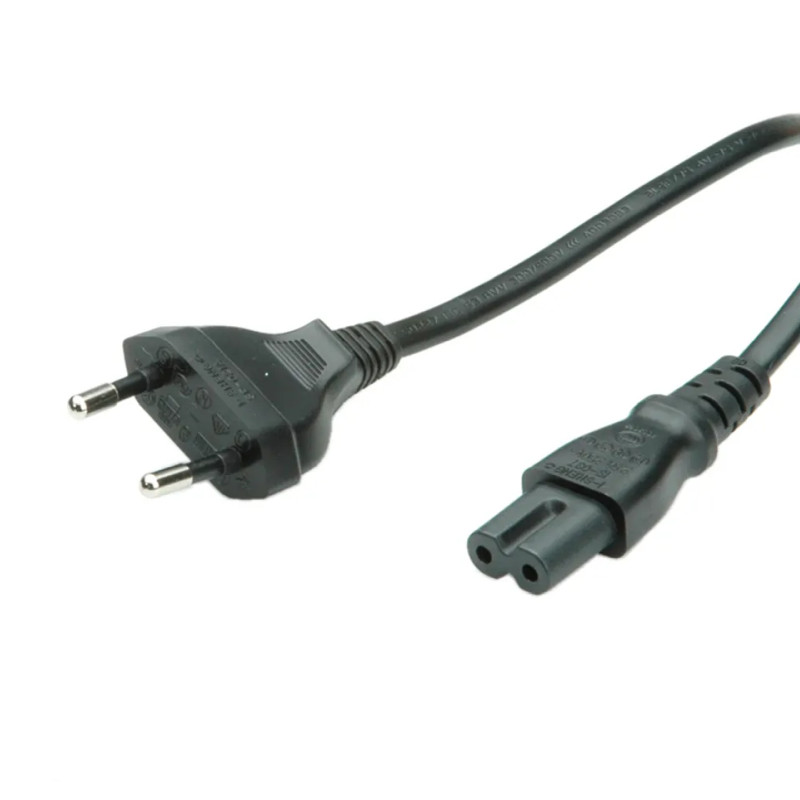Roline VALUE naponski kabel 2-polni, IEC320 C7, 1.8m crni-2