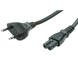 Roline VALUE naponski kabel 2-polni, IEC320 C7, 1.8m crni