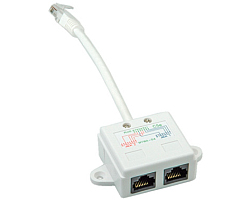 Roline VALUE Y (T) adapter Cat.5e/Class D, 1×RJ45 - 2×RJ45, M/F, UTP bijeli-1