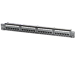 Patch Panel ROLINE 19" 24-porta UTP (crni, Cat. 5e, Class D)-1