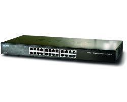 Prekidač PLANET Gigabit preklopnik 24-port 10/100/1000Mbps (24-port 10/100/1000Mbps, Store and Forward, 48Gbps, 35.7Mbps, 8K MAC adresa, 400KB memorija, 100~240VAC, 30W)-1