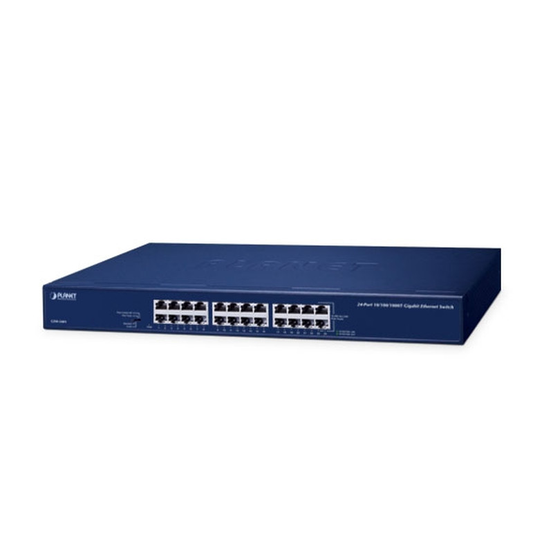 Prekidač PLANET Gigabit preklopnik 24-port 10/100/1000Mbps (24-port 10/100/1000Mbps, Store and Forward, 48Gbps, 35.7Mbps, 8K MAC adresa, 400KB memorija, 100~240VAC, 30W)-0