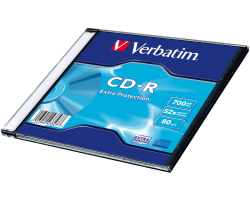 CD-R VERBATIM Datalife Slimcase EP (700MB, 52×, min.količina 100 kom)-1