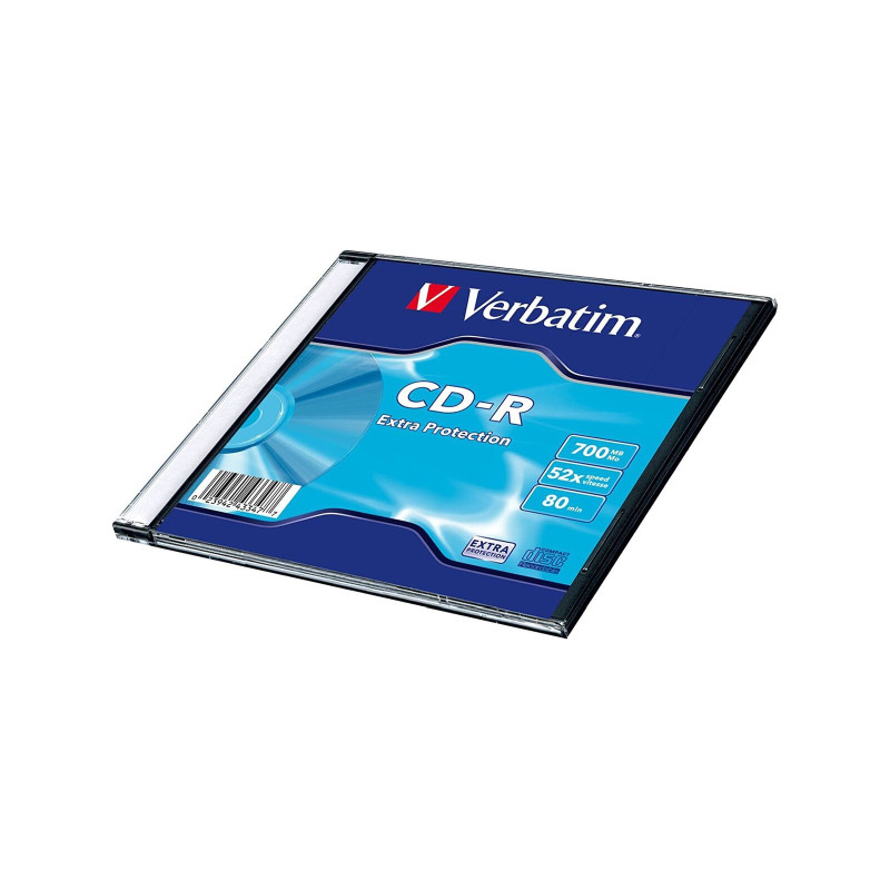 CD-R VERBATIM Datalife Slimcase EP (700MB, 52×, min.količina 100 kom)-0