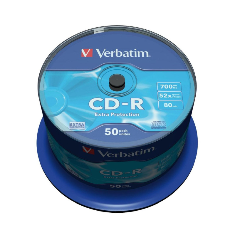 CD-R Verbatim 700MB 52× DataLife 50 pack spindle EP-0