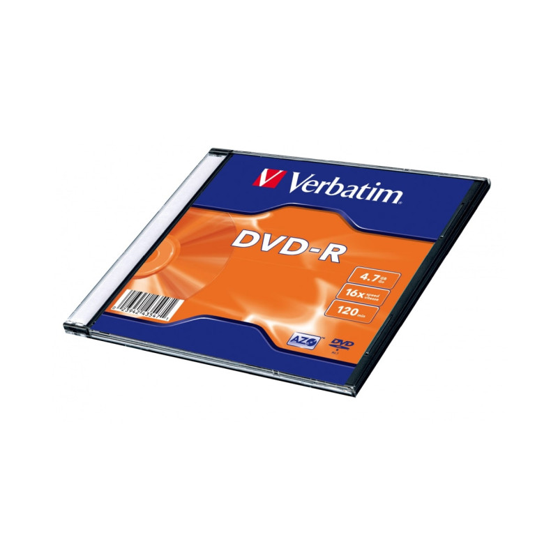 DVD-R VERBATIM 4.7GB 16× Matt Silver Single pack Slimcase (min. 20 kom)-1