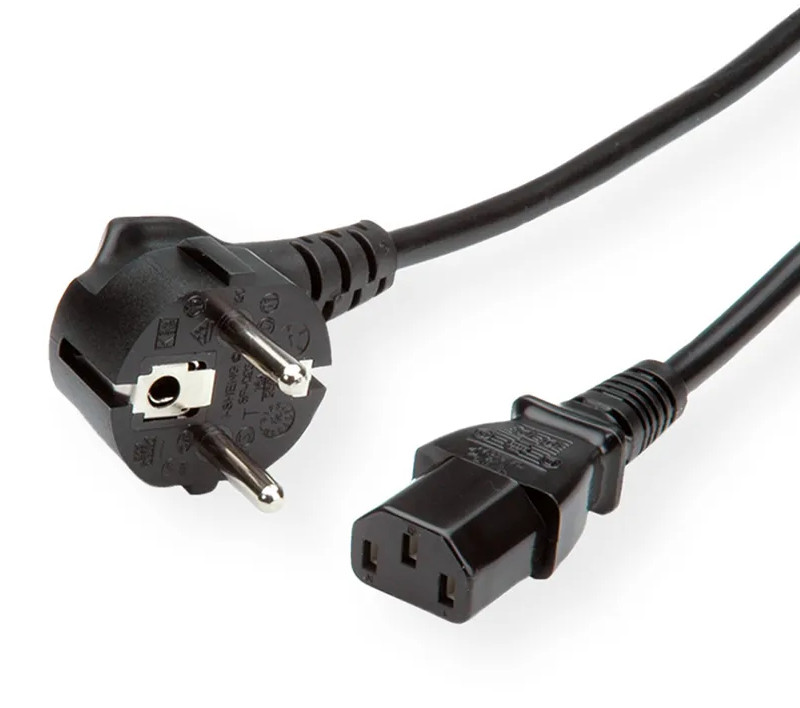 Roline naponski kabel, ravni IEC320 C13, 3.0m crni-0