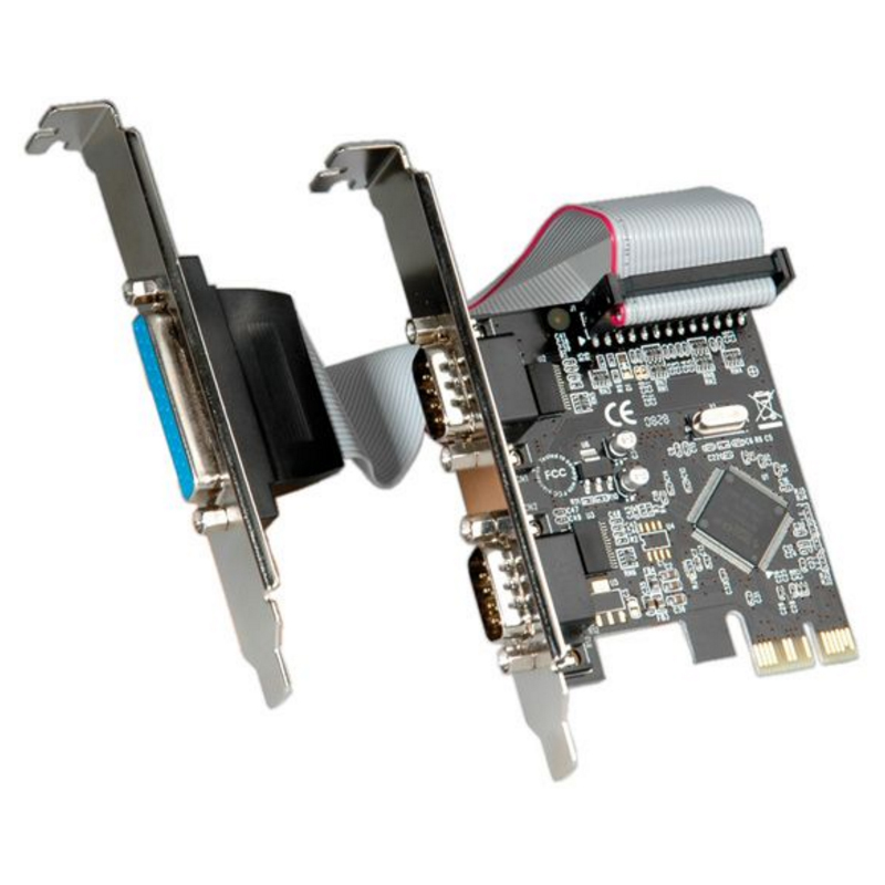 Roline VALUE PCIe kontroler 2×RS232/1×Parallel-0
