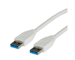 Roline VALUE USB3.0 kabel TIP A-A M/M, 1.8m bijeli-1