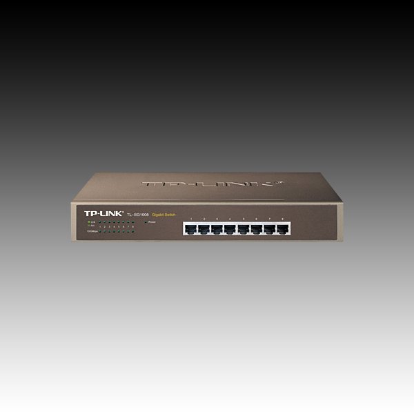 Preklopnik TP-LINK 8-port Gigabit Switch 8×10/100/1000M RJ45 ports 1U 19" Rack mount metalno kućište-4