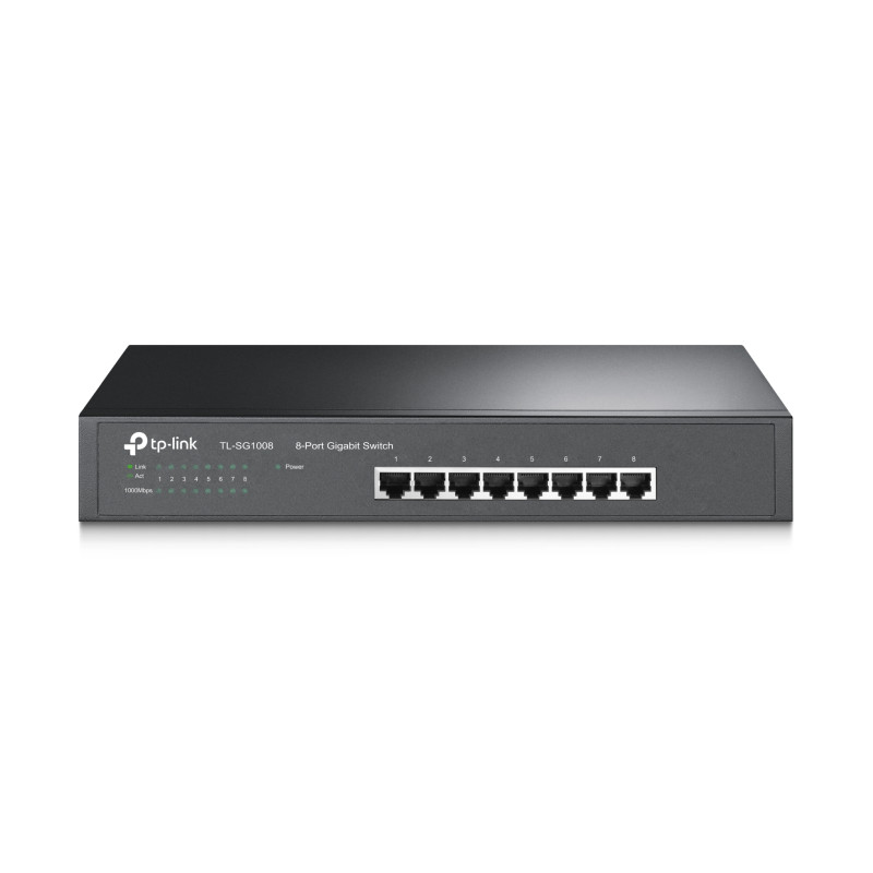Preklopnik TP-LINK 8-port Gigabit Switch 8×10/100/1000M RJ45 ports 1U 19" Rack mount metalno kućište-9
