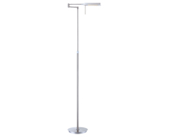 Podna svjetiljka ECOVISION, 7W, 3000K (topla bijela, podesiva, dekorativno mliječno staklo, aluminijsko kućište, visina 1300mm)-0