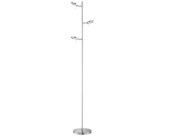 LED podna svjetiljka ECOVISION (3x5W, 3000K topla bijela, podesiva akrilna sjenila, visina 1300mm, srebrna)-0