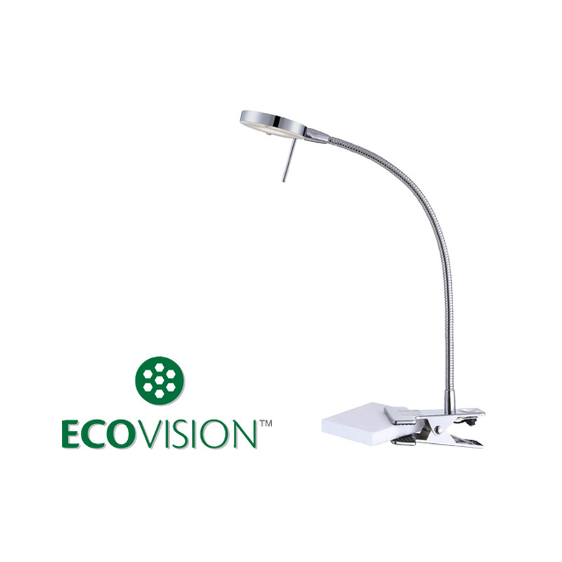 Stolna svjetiljka ECOVISION LED, 5W, 3000K (topla bijela, kromirana, 400lm, >50.000 sati životni vijek)-1