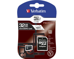 Verbatim memorijska kartica Micro Secure Digital (HC) 32GB Class 10 + adapter, Blister Pack-1