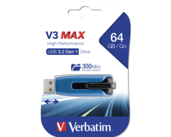 USB Drive VERBATIM V3 MAX High Performance 64GB (do 300MB/s)