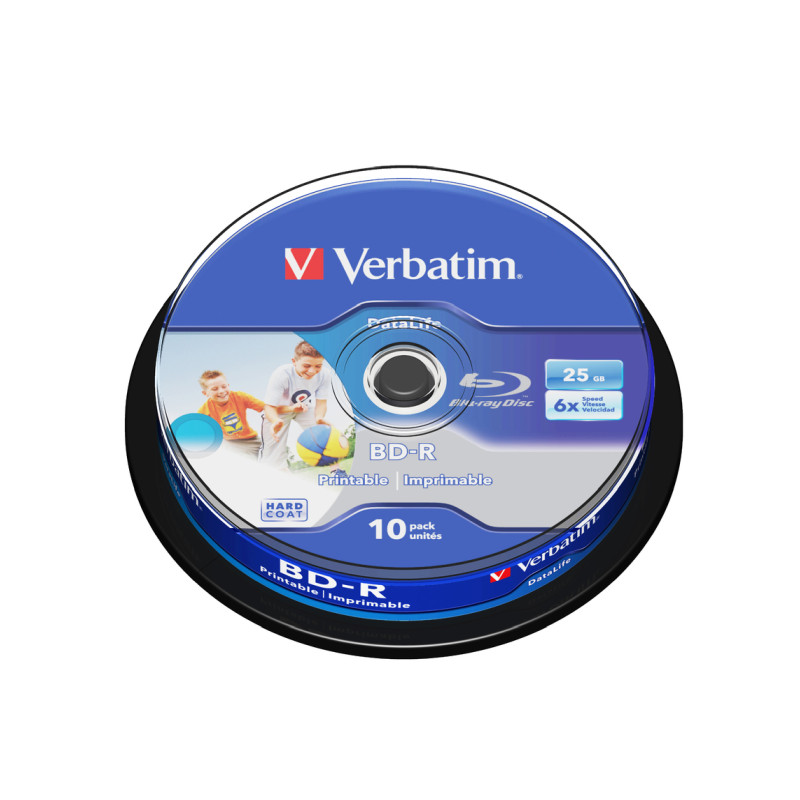 Blu-Ray Verbatim BD-R SL 6× 25GB HTL WIDE Printabilni No ID, 10 kom. spindle (Single Layer)-0