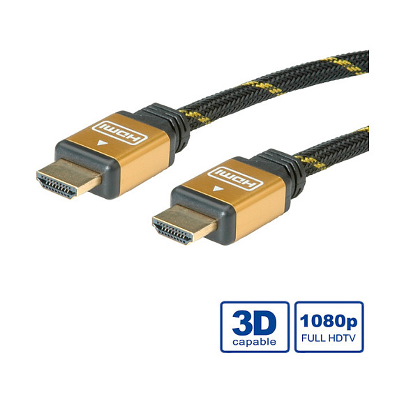 Roline GOLD HDMI kabel, M/M, 20m (pozlaćeni konektori)-3
