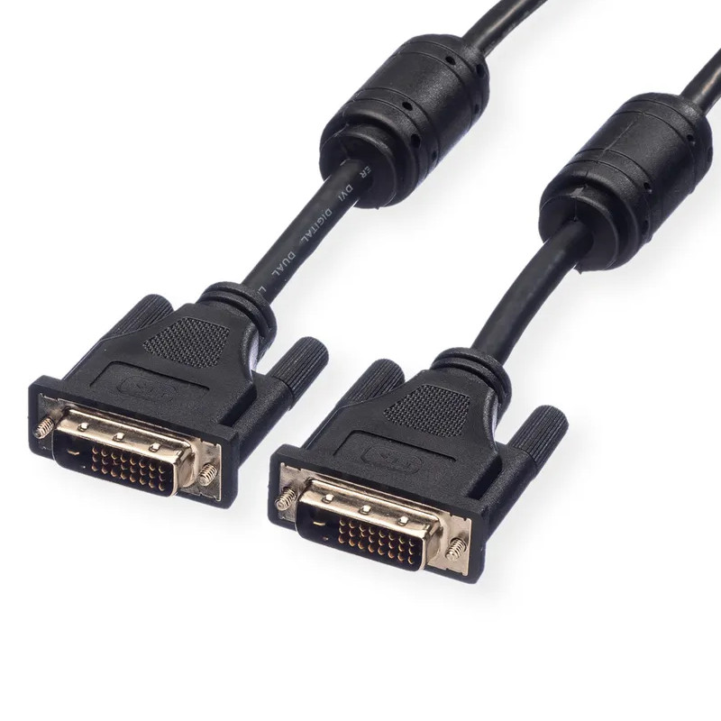 Roline DVI kabel, DVI-D (24+1) Dual Link, M/M, 15m crni-1