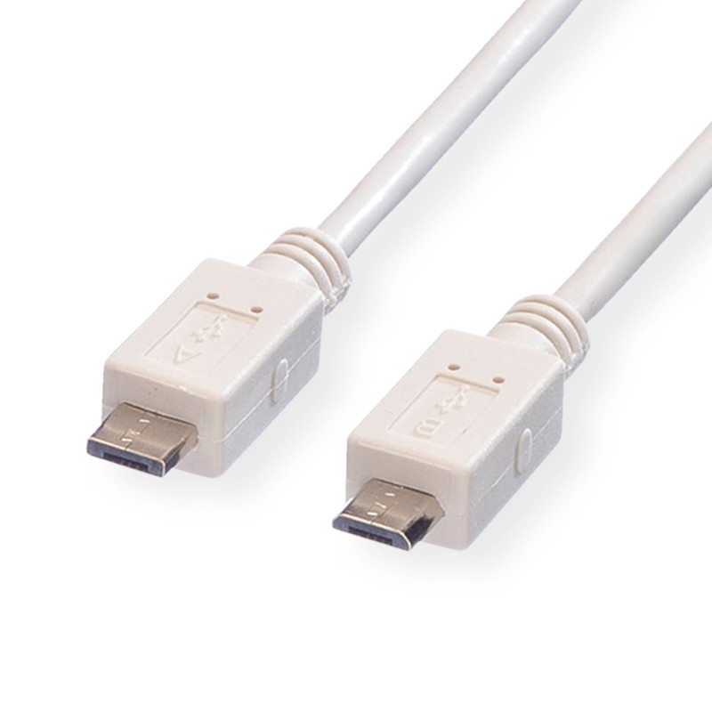 Roline VALUE USB2.0 kabel TIP Micro A(M) na Micro B(M), 1.8m bijeli-0