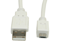 Roline VALUE USB2.0 kabel TIP A(M) na Micro B(M), 0.8m bijeli