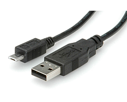 Roline USB2.0 kabel TIP A(M) na Micro B(M), 3.0m crni-1