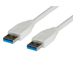 Roline VALUE USB3.0 kabel TIP A-A M/M, 3.0m bijeli