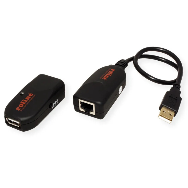 Roline USB2.0 Extender over RJ-45 (do 50m) crni-0