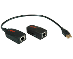 Roline USB2.0 Extender over RJ-45 (do 50m) crni
