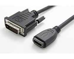 Roline VALUE adapter/kabel DVI-D (24+1) - HDMI, M/F, 0.15m-2
