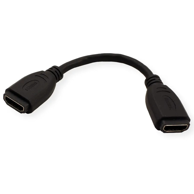 Roline VALUE adapter/kabel HDMI - HDMI, F/F, 0.2m-0
