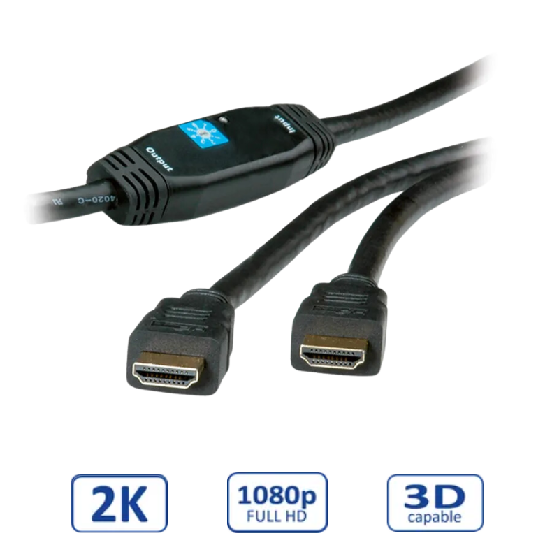 HDMI kabel ROLINE sa mrežom (HDMI M - HDMI M, 30m)-0