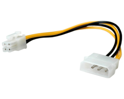 Roline interni naponski kabel, 4-pin HDD - 4-pin (ATX12V-P4) Power, 0.15m