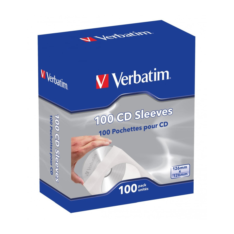 Verbatim CD/DVD papirnate košuljice (pakiranje 100 kom.)-0