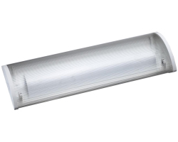Armatura za LED cijevi ECOVISION (za T8 LED cijevi 2×1200mm, IP20, dimenzije 128 x 22,3 x 7,5 cm, siva sa zrcalnim sjenilima)-1