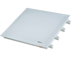 LED ugradni panel ECOVISION za 4×600mm T8 LED cijevi, mliječni pokrov (Dimenzije 60,2 x 60,2 x 8 cm, Max. broj cijevi 4, Zaštita IP20, Ugradnja podžbukno, Prilagođeno za LED cijevi)-1