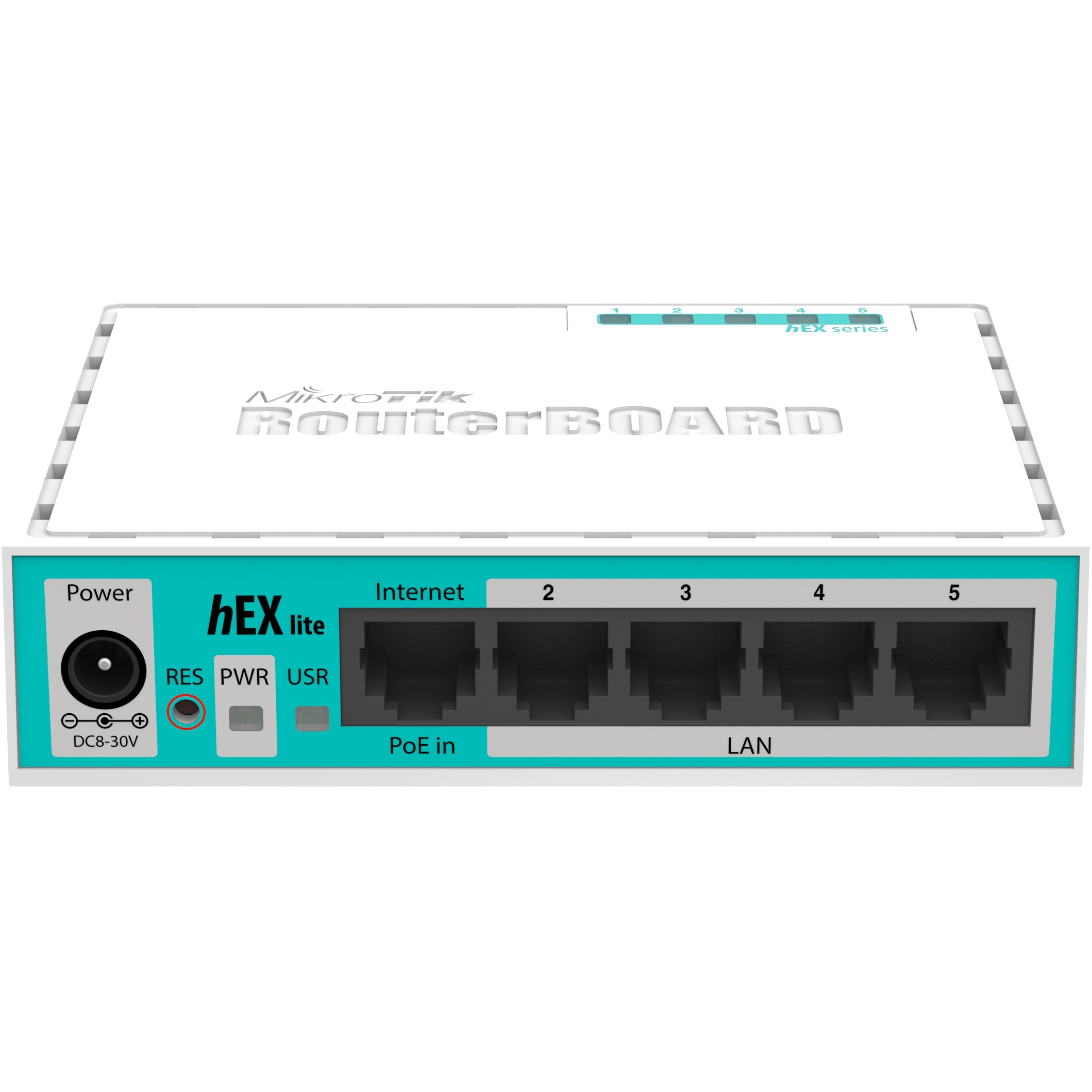 Router Mikrotik RB750r2 hEX lite 850MHz CPU 64MB RAM 5×LAN RouterOS L4 plastično kućište-4