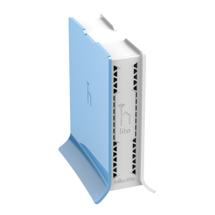Mikrotik RB941-2nD-TC hAP Lite tower, 650MHz CPU, 32MB RAM, 4×LAN, 2.4Ghz 802.11b/g/n, integrirana antena, RouterOS L4, tower kućište, PSU-3