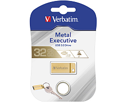 USB Flash Drive VERBATIM StorenGo Metal Executive 32GB (USB 3.2 Gen1, zlatni)-0