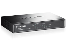 TP-Link 8-port Gigabit PoE preklopnik (Switch), 8×10/100/1000M RJ45 ports, 4×PoE ports, metalno kućište (53W)